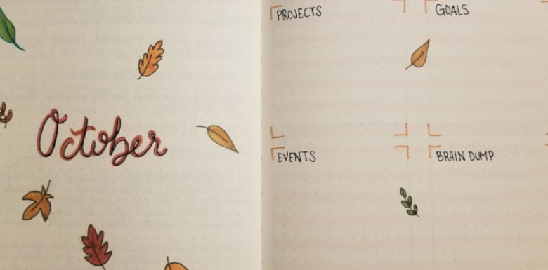 20 Bullet Journal Autumn Theme Ideas