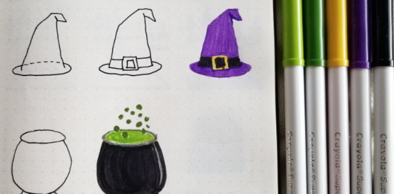 Bullet Journal Halloween Doodle Ideas