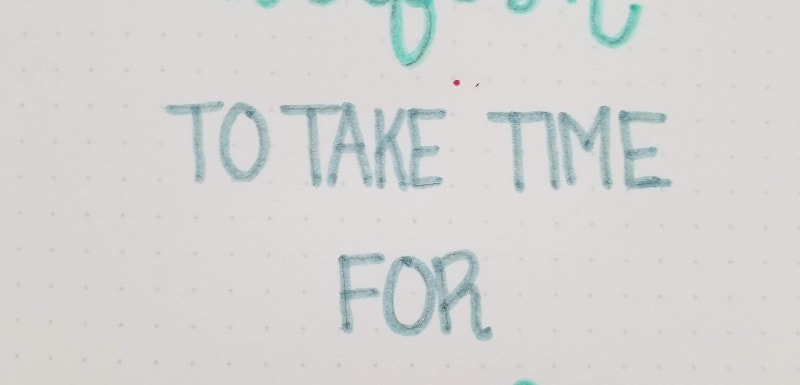 Bullet Journal Self Care Quote