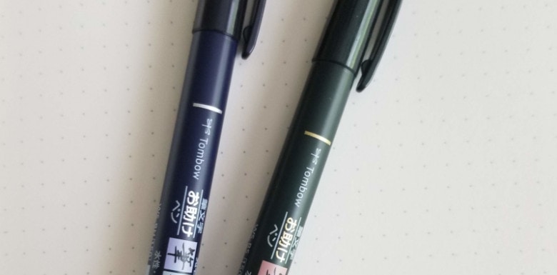 Tombow Fudenosuke Pen Review For Bullet Journal Use